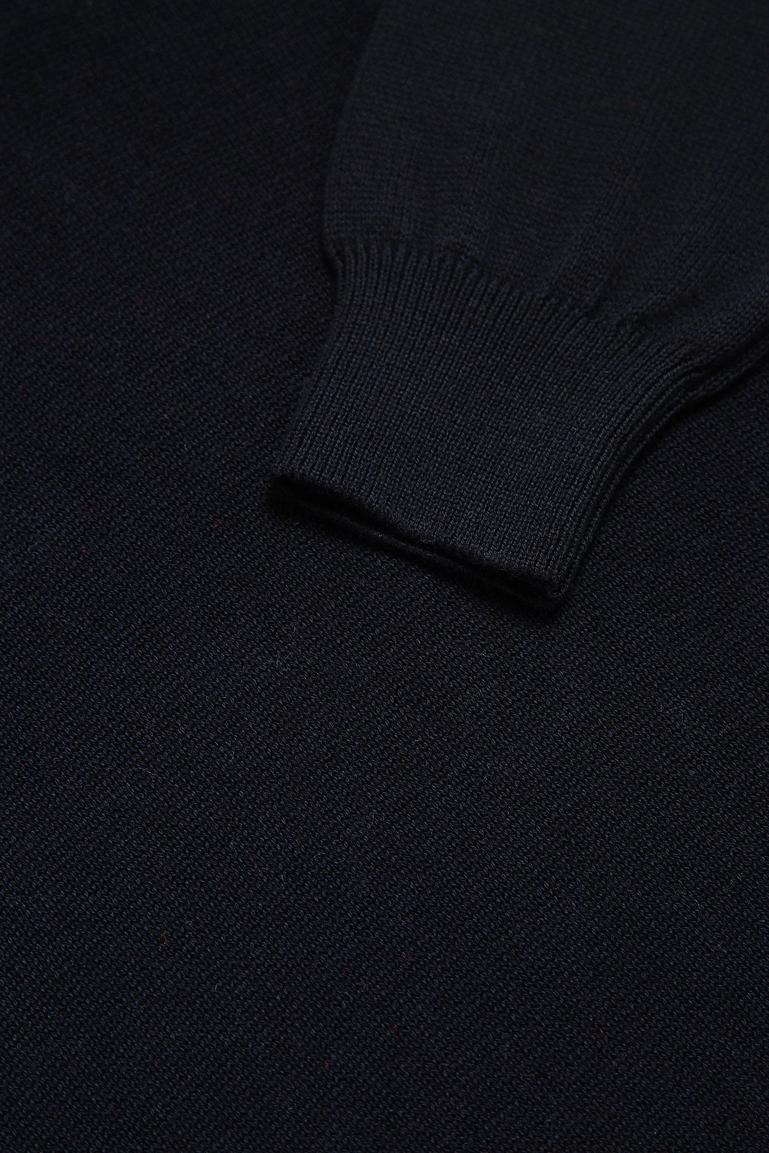 Saco Half Zip Algodón Azul Oscuro
